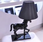 Lampa stołowa deco Horse czarna 5